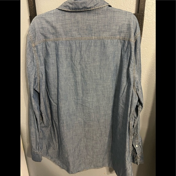 Old Navy Blue Denim Shirt - Picture 4 of 5